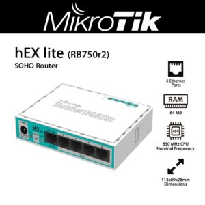 RouterBOARD hEX lite 5 puertos
